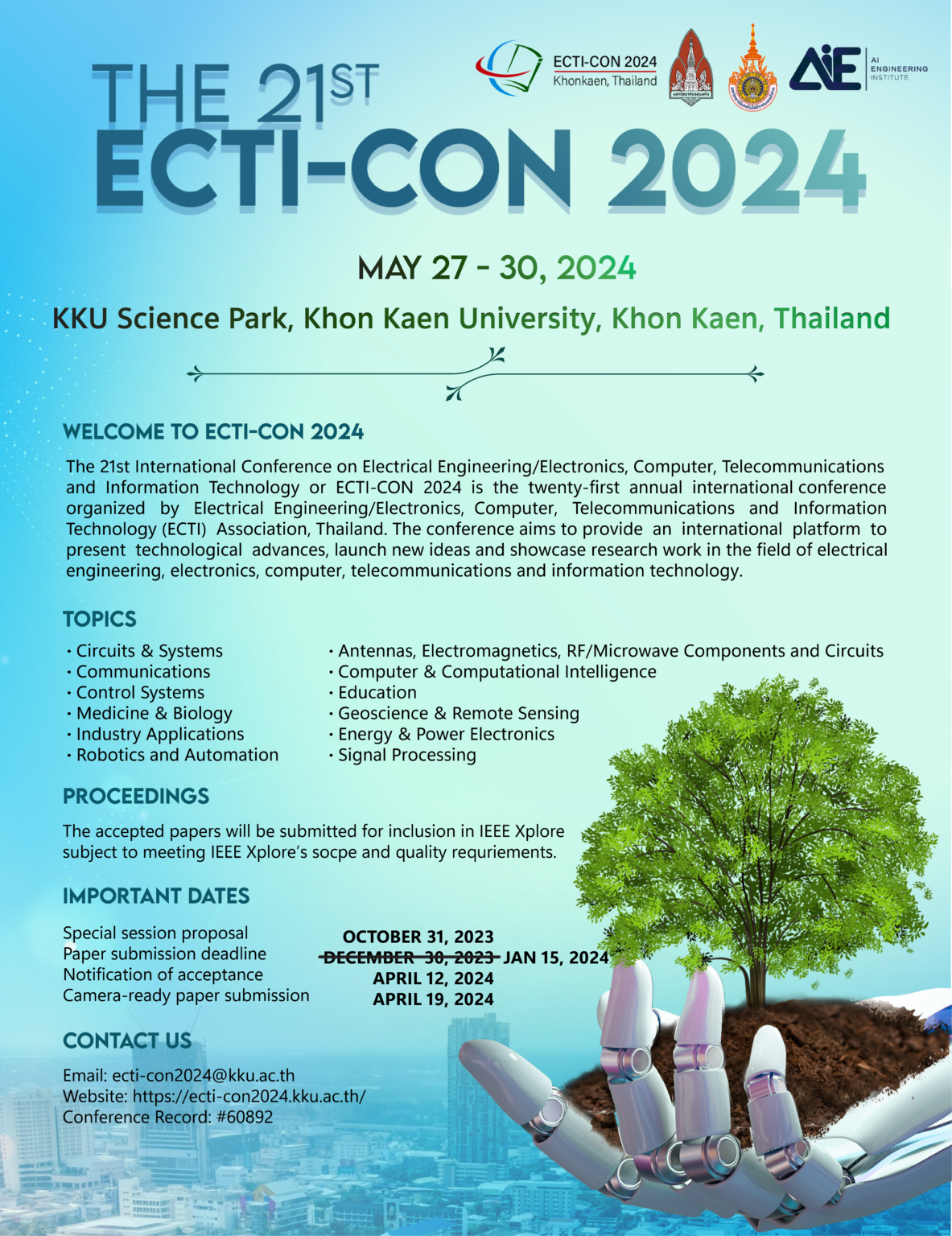 Call For Paper ECTICON 2024